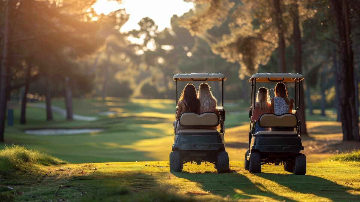 A relaxed day on the golf course